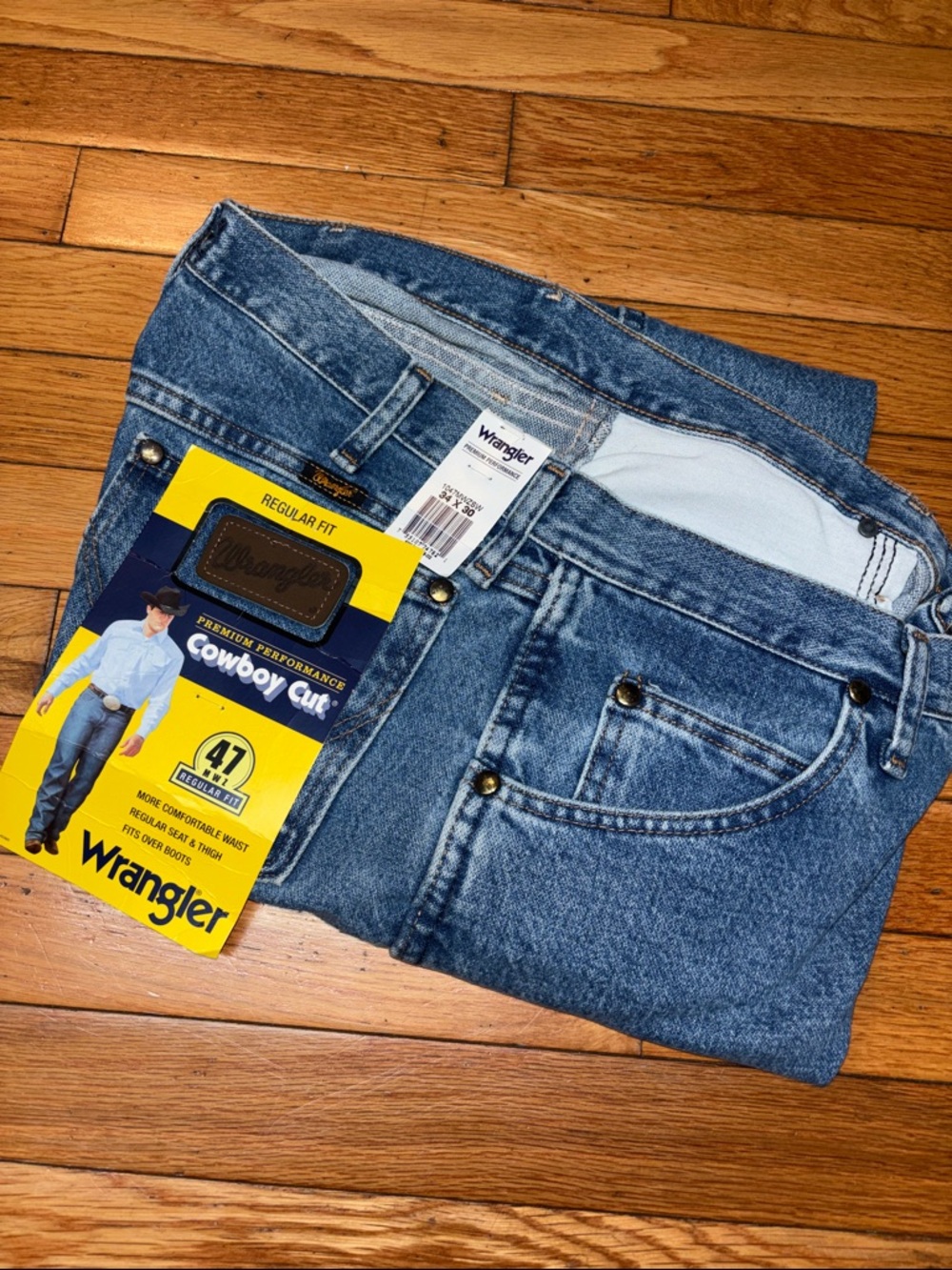 Wrangler Men’s Relaxed Cowboy Cut Jeans - Stonewash Blue